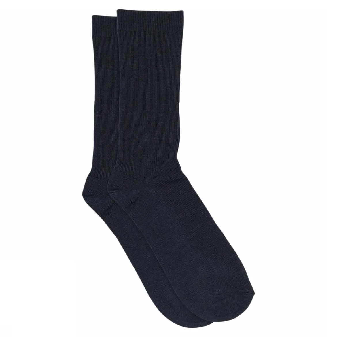 Fine wool rib socks