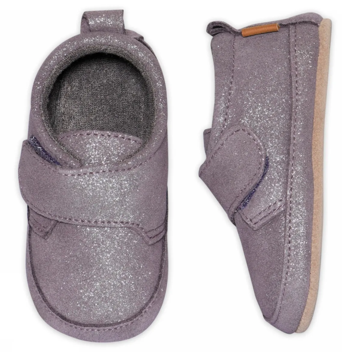 Shimmer leather slipper